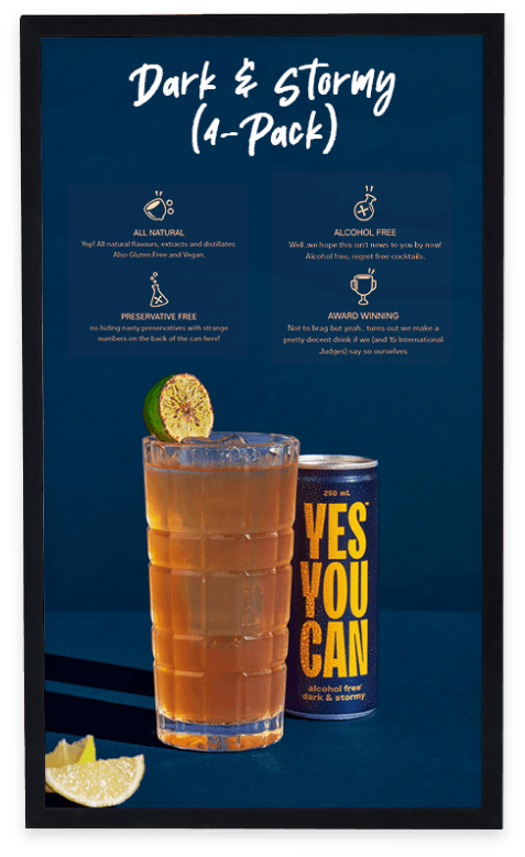 Screen with juice